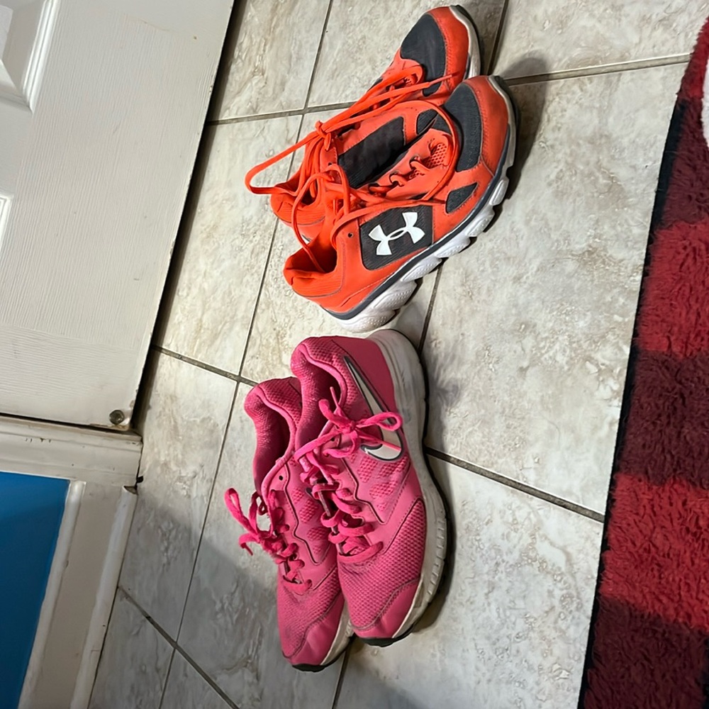Women’s nikey and under armor sports shoes